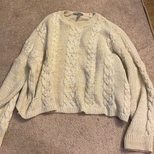 Cable knit sweater